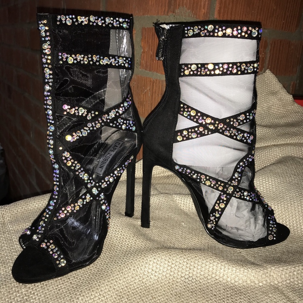 Black Crystal Booties - Picture 3 of 4